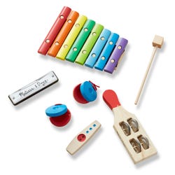 Image for Melissa & Doug Band in A Box Multiple Musical Instruments Set, 7 Pieces from School Specialty