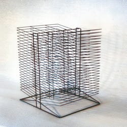 Image for Sax All-Steel Double Sided Wire Drying Rack, 50 Shelves, 17-1/2 x 20 x 30-3/4 Inches, Black from School Specialty