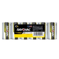 Image for Rayovac Ultra Pro Alkaline C Batteries, 6 Pack from School Specialty
