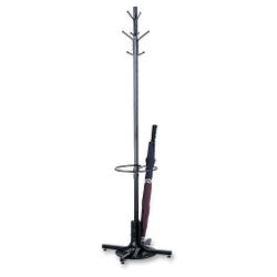 Image for Safco Coat Rack with Umbrella Stand, 21 x 21 x 70 Inches, Black from School Specialty
