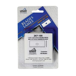 Image for Logan Replacement Blade for Model 855 Platinum Edge Professional Mat Cutter, Pack of 100 from School Specialty