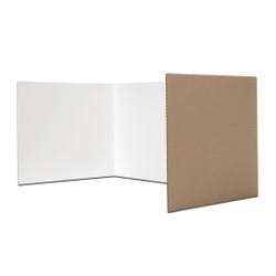 Flipside Study Carrel,12x48 Inches, White, Pack of 24, Item Number 1515890
