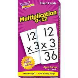 Image for Trend Enterprises Multiplication Math Flash Cards, Set of 91 from School Specialty