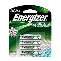 Image for Energizer Recharge Power Plus Rechargeable Batteries, AAA, Pack of 4 from School Specialty
