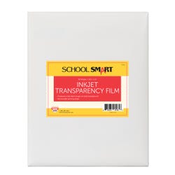 Image for School Smart Inkjet Transparency Film with Sensing Strip, 8-1/2 x 11 Inches, Clear, Pack of 50 from School Specialty