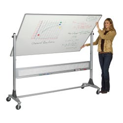 Image for MooreCo Platinum Reversible Porcelain Markerboard, 4 x 6 Feet from School Specialty
