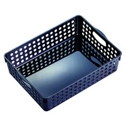 Image for Achieva Storage Baskets, 11-1/2 x 8-1/2 x 3 Inches, Black, Pack of 3 from School Specialty