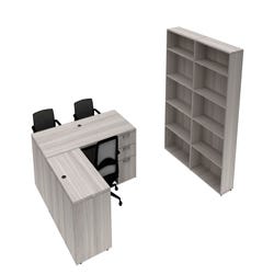 Image for AIS Calibrate Series Typical 44 Admin Desk, 7 x 6 Feet from School Specialty