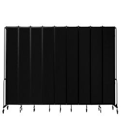 Image for National Public Seating Room Divider, Black Pet Panels, 9 Sections, 6 Feet from School Specialty