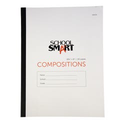 Image for School Smart Stitched Cover Composition Book, Red Margin, 8 x 10-1/2 Inches, 48 Pages from School Specialty