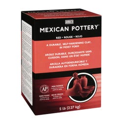 Image for AMACO Mexican Pottery Ready-for-Use Self-Hardening Modeling Clay, 5 Pounds, Red from School Specialty