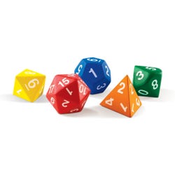 Image for Learning Resources Jumbo Dice, Set of 5 from School Specialty