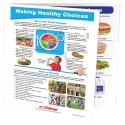 Image for Sportime Making Healthy Choices Visual Learning Guide, 4 Pages, Grades 5 to 9 from School Specialty