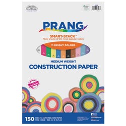 Image for Prang Smart-Stack Groundwood Medium Weight Construction Paper, 12 x 18 Inches, Assorted Colors, 150 Sheets from School Specialty