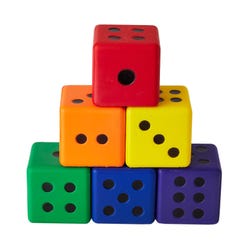 Colored Dice, Set of 6 Item Number 2120654