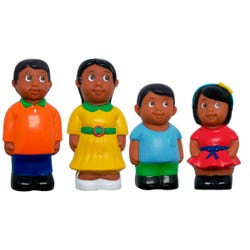 Get Ready Kids Play Figures, 5 Inches, Hispanic Family, Set of 4 1593866