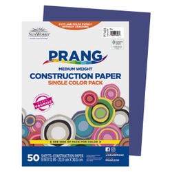 Image for Prang Medium Weight Construction Paper, 9 x 12 Inches, Blue, 50 Sheets from School Specialty