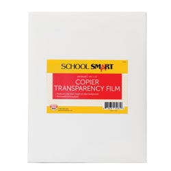 Image for School Smart Copier Transparency Film with Sensing Strip, 8-1/2 x 11 Inches, Clear, Pack of 100 from School Specialty