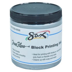 Image for Sax Water Soluble Block Printing Ink, 8 Ounce Jar, Silver from School Specialty