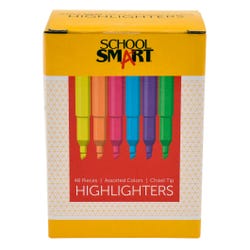 Image for School Smart Pen Style Highlighters, Chisel Tip, Assorted Colors, Pack of 48 from School Specialty
