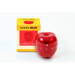 Image for School Smart Apple Shaped Timer with Bell, 60 Minutes from School Specialty