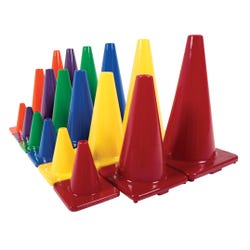 Image for Poly Enterprises Classic Game Cones, 12 Inches, Set of 6 from School Specialty