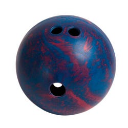 Image for Champion Sports Lightweight Rubber Bowling Ball, 2-1/2 Pounds, Blue and Red Swirl from School Specialty