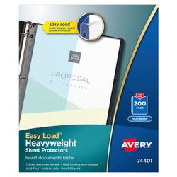Image for Avery Heavyweight Sheet Protectors, 8-1/2 x 11 Inches, Non-Glare, Pack of 200 from School Specialty