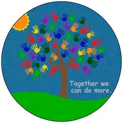 Image for Childcraft Together Tree Carpet, Round from School Specialty