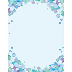 Image for Geographics Watercolor Dots Letterhead, 8-1/2 x 11 Inches, Pack of 50 from School Specialty