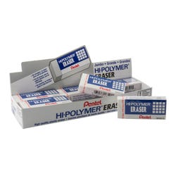 Image for Pentel Hi-Polymer Block Eraser, Jumbo, White, Pack of 12 from School Specialty