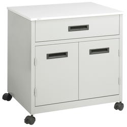 Image for Safco Deluxe Machine Stand with Drawer, Steel/Laminate Top, Gray, 4 Wheel from School Specialty