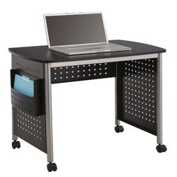 Image for Safco Scoot Sit-Down Mobile Workstation, 32-1/2 W x 22 D x 30-1/2 H in, Black/Silver from School Specialty