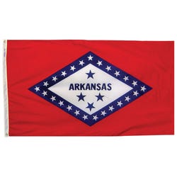 Image for Annin Nylon Arkansas Heavy Weight Outdoor State Flag, 4 X 6 ft from School Specialty