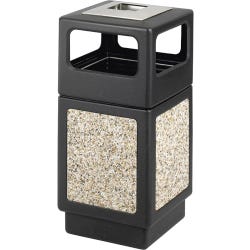 Image for Safco Canmeleon Aggregate Receptacle, Ash Urn, 38 Gallons, Black from School Specialty