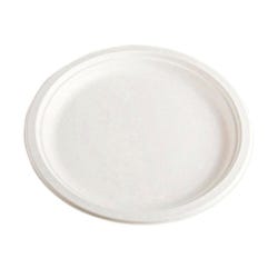 Chinet Classic White Heavy Duty Microwaveable Paper Plate, 6 Inch, Reclaimed Fiber, Pack of 125, Item Number 458393
