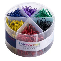 Image for Officemate PVC-Free Color Coated Clips, Assorted Colors, Pack of 450 from School Specialty