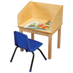 Image for Childcraft Student Reading Carrel with 18-3/4-Inch Legs, 25-3/4 x 19-3/4 x 31-3/4-Inches from School Specialty