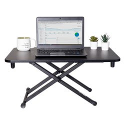 Image for Victor High Rise Height Adjustable Laptop Desk, 28-3/4 x 18-1/2 x 16 Inches, Black from School Specialty