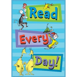 Image for Eureka Dr. Seuss Read Every Day Poster, 13 x 19 Inches from School Specialty