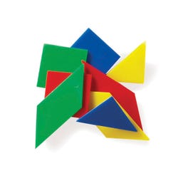 Image for School Smart Tangrams, Assorted Colors, 210 Pieces from School Specialty