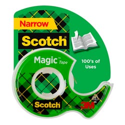 Scotch 810 Magic Tape in Dispenser, 3/4 x 650 Inches, Matte Clear, Quantity of 8, Item Number 2091315