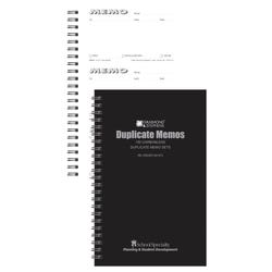 Image for Hammond & Stephens N417D 2-Ply Carbonless Memo Book, 5-1/2 x 8-5/8 Inches, Black Cover from School Specialty