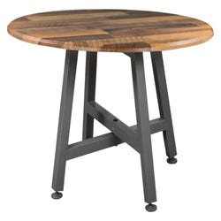 Image for VARI Round Table, Reclaimed Wood from School Specialty