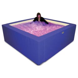 Snoezelen Illuminated Vibrating Ball Pool, Large, Dark Blue 2127396