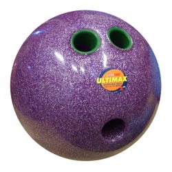 Image for Sportime Ultimax Bowling Ball, 2 Pounds, 3 Finger Slots, Purple Glitter from School Specialty