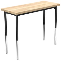 Image for Classroom Select Rectangle Vigor Utility Table, Butcher Block Top from School Specialty