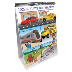 Image for NewPath Learning My Community Social Studies Readiness Flip Chart, 12 L x 18 W in, Grades PreK - 2 from School Specialty