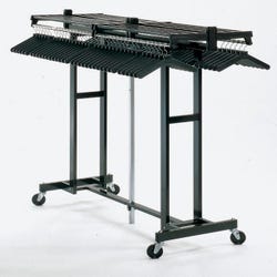 Image for Magnuson Mega Rak Hanger Style Portable Folding Coat Rack, 72 x 25 x 60 Inches, Black from School Specialty