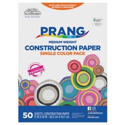 Image for Prang Medium Weight Construction Paper, 12 x 18 Inches, Bright White, 50 Sheets from School Specialty